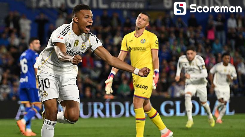 레알 마드리드, 헤타페 1-0 신승... 음바페 리그 10호골